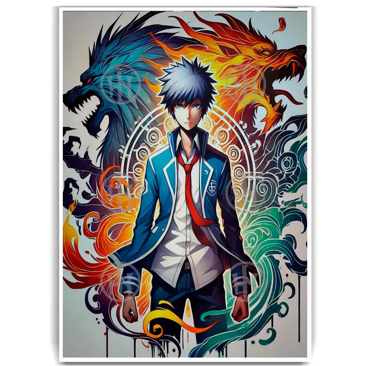 Póster, Póster Ciencia ficción, Póster Historia Nuestra, Póster Manga, Póster Touma Kamijou A Certain Magical Index | Historia Nuestra