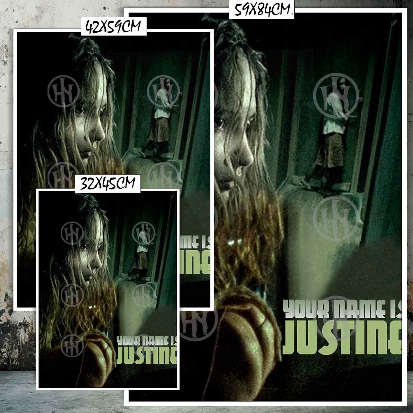 Hanna Poster Castle Rock de Historia Nuestra, Tu nombre es Justine-El Póster Personalizado, Historia Nuestra