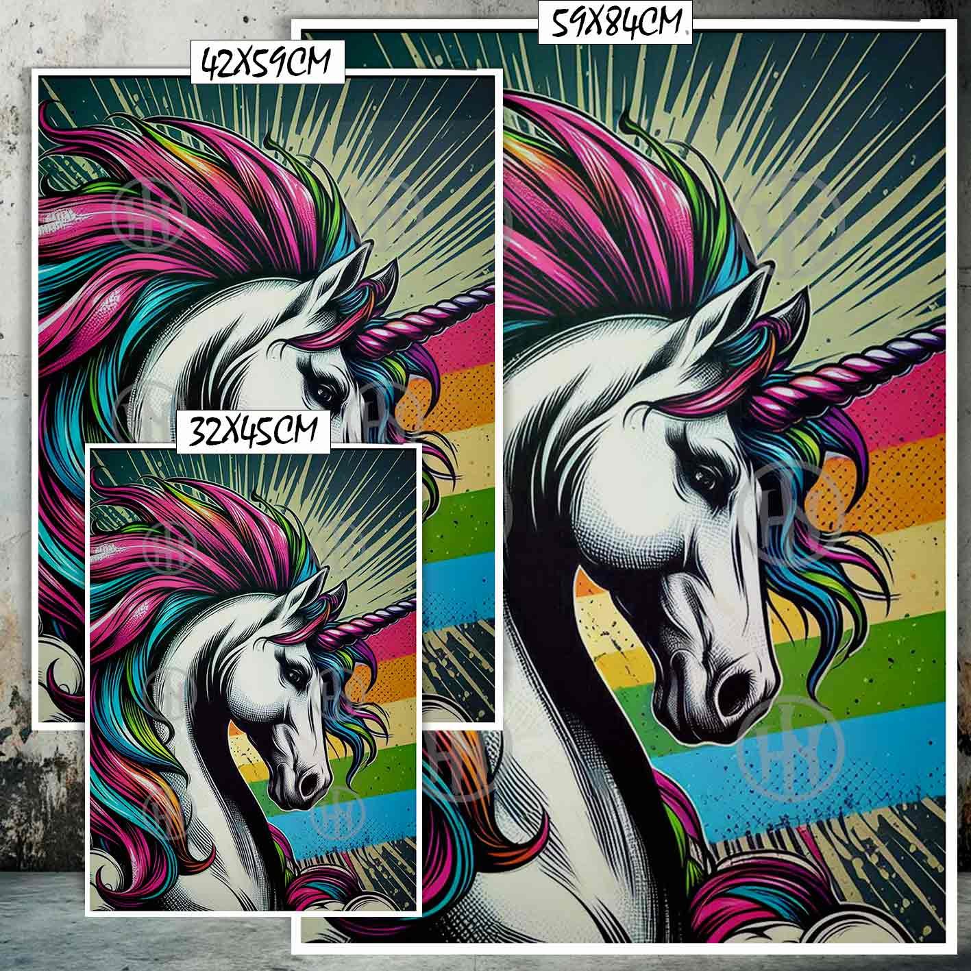 Unicornio Tatuajes Estilos Poster de Historia Nuestra, Unicornio-El Póster Personalizado, Historia Nuestra