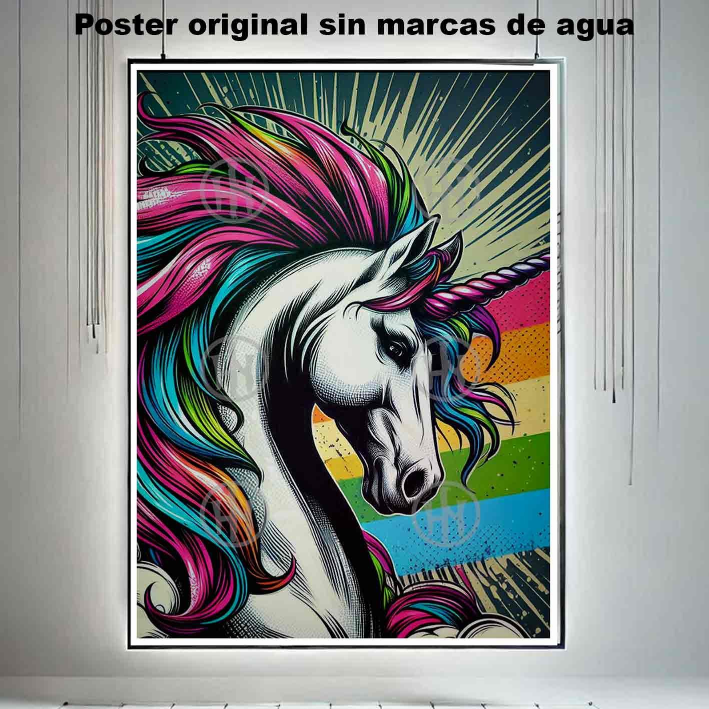 Unicornio Tatuajes Estilos Poster de Historia Nuestra, Unicornio-El Póster Personalizado, Historia Nuestra