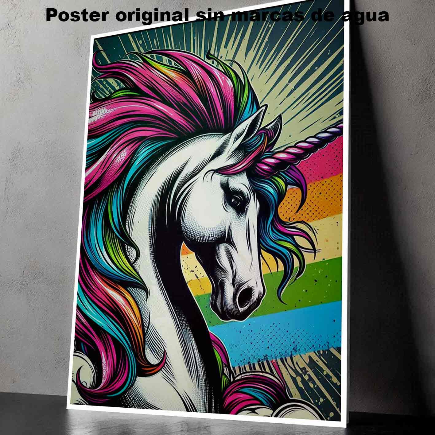 Unicornio Tatuajes Estilos Poster de Historia Nuestra, Unicornio-El Póster Personalizado, Historia Nuestra