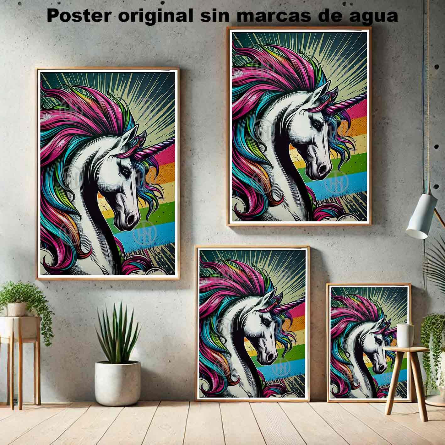 Unicornio Tatuajes Estilos Poster de Historia Nuestra, Unicornio-El Póster Personalizado, Historia Nuestra