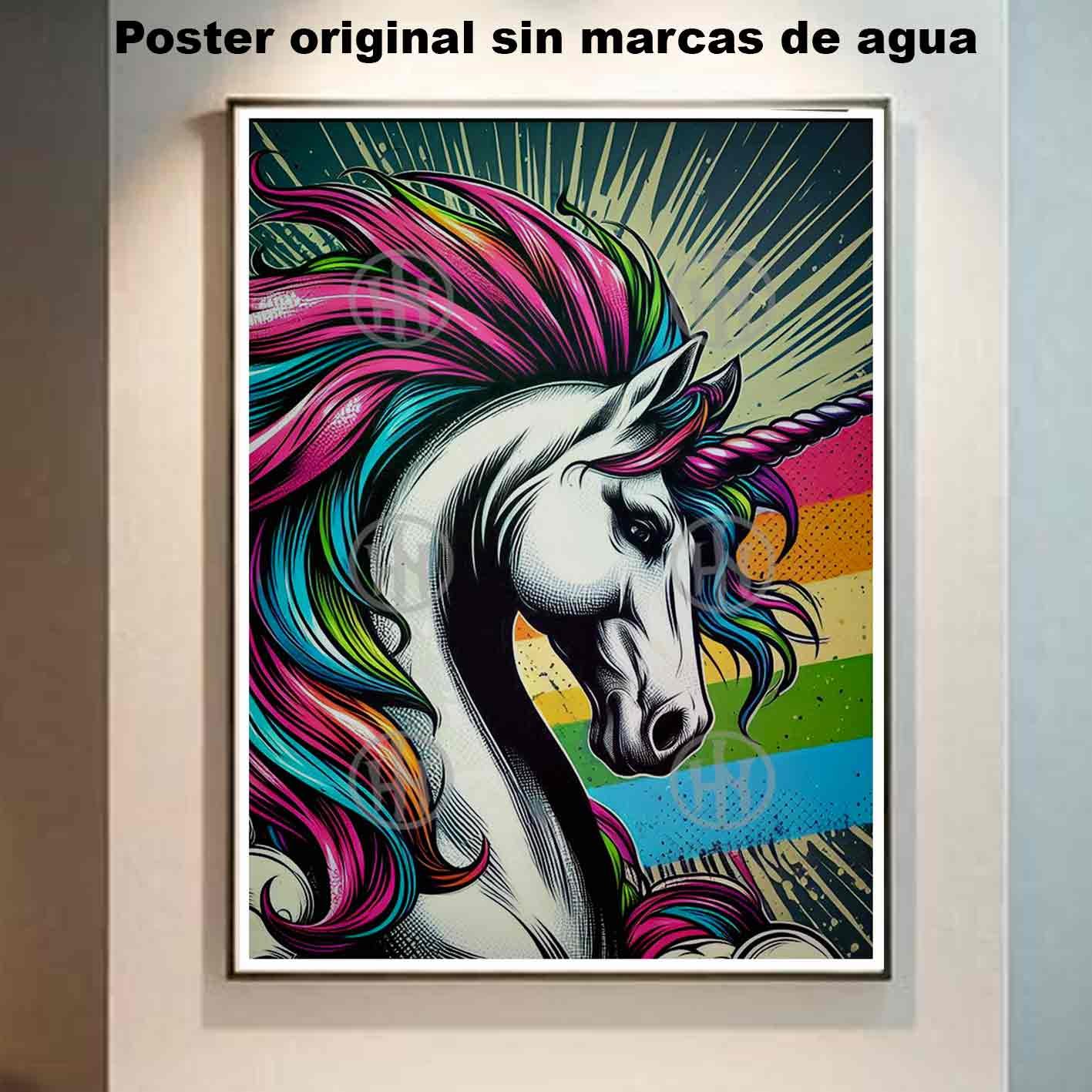 Unicornio Tatuajes Estilos Poster de Historia Nuestra, Unicornio-El Póster Personalizado, Historia Nuestra
