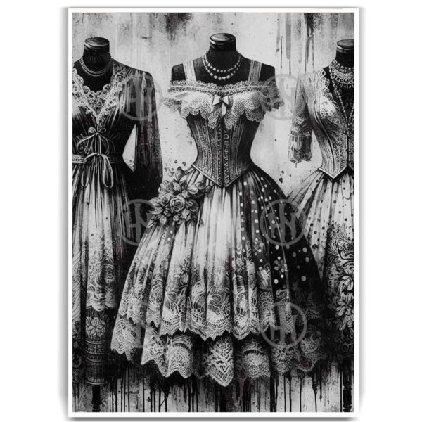 Póster, Poster EstiloPosters Historia Nuestra, Póster Retro, Póster Vestidos | Historia Nuestra