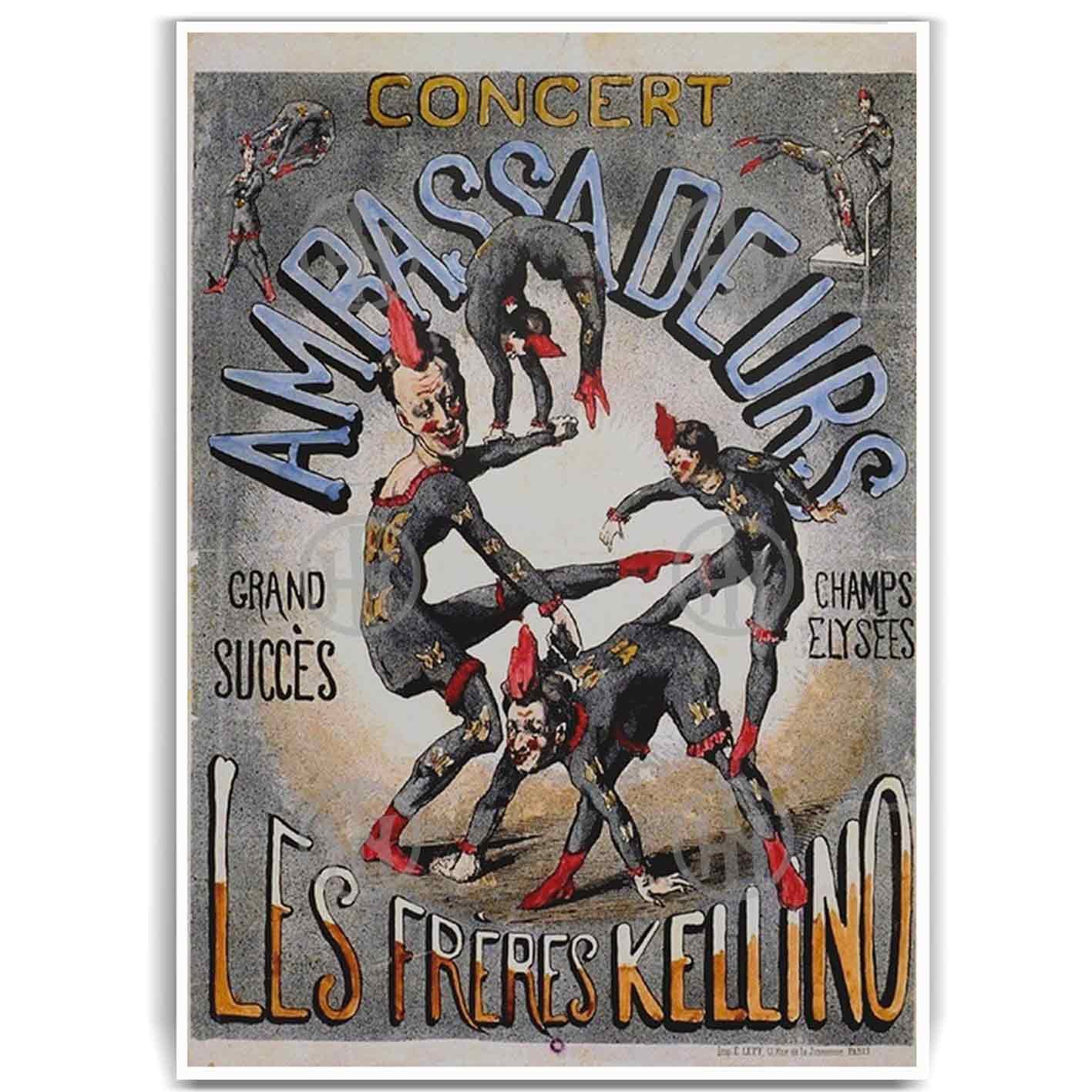 Póster, Poster cabaret vintage, Poster DiseñoPosters Historia Nuestra, Póster Retro | Historia Nuestra