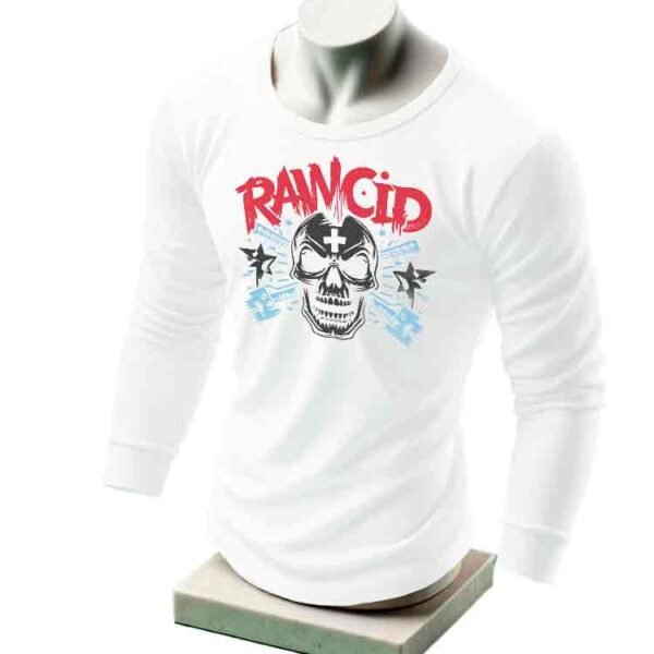 Rancid Musica Blanco, Rancid Camiseta unisex manga larga, Historia Nuestra