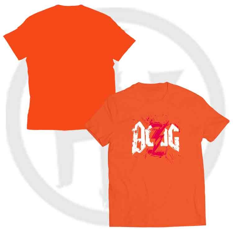 AC_DC Camiseta O-Neck - Naranja, S | | Historia Nuestra | Historia Nuestra