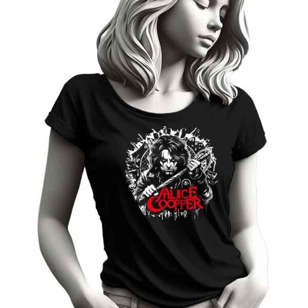 Alice Coopper Camiseta, Camiseta clásica entallada mujer Alice Coopper, Camiseta clásica entallada mujer Moderna Alice CoopperCamisetas Historia Nuestra, Camiseta clásica entallada mujer urbana Alice Coopper, Camiseta entallada mujer loca Alice Coopper | Historia Nuestra