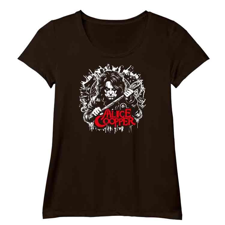 Alice Coopper Camiseta O-Neck - Negro, S | | Historia Nuestra | Historia Nuestra