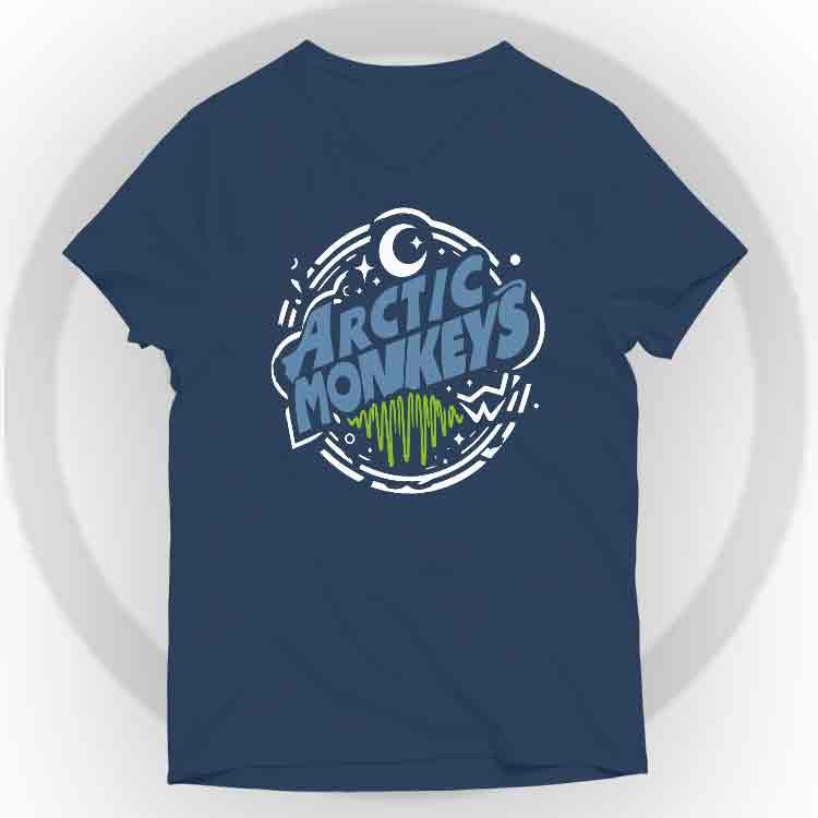 Arctic Monkeys Camiseta V-Neck - Azul marino, S | | Historia Nuestra | Historia Nuestra