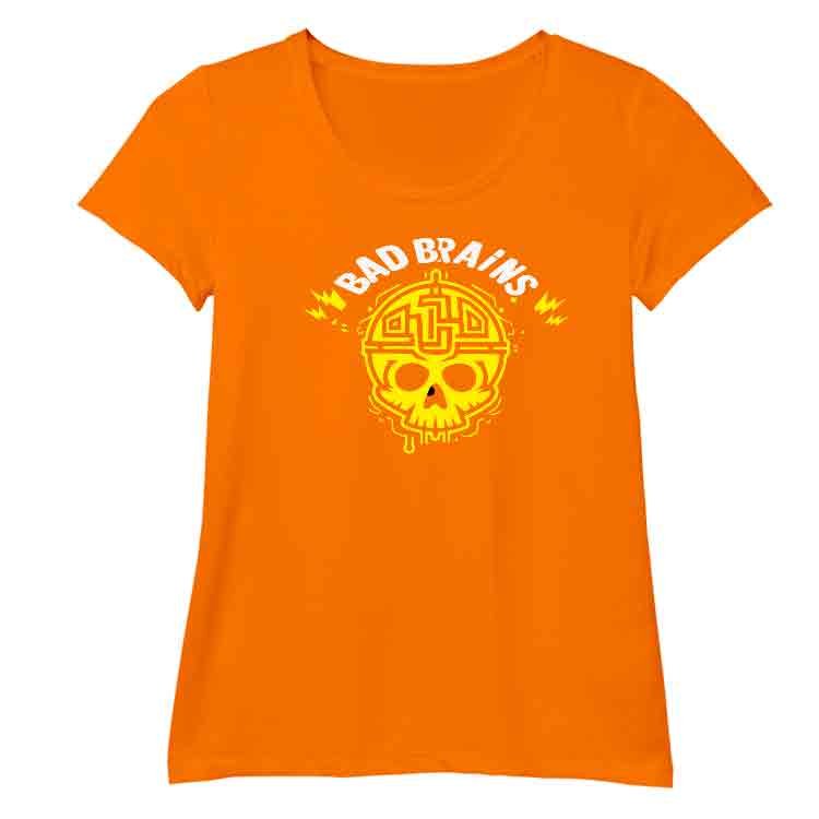 Bad Brains Camiseta O-Neck - Naranja, S | | Historia Nuestra | Historia Nuestra