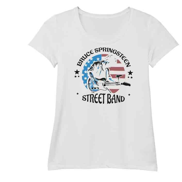Bruce Springsteen Camiseta O-Neck - Blanco, S | | Historia Nuestra | Historia Nuestra