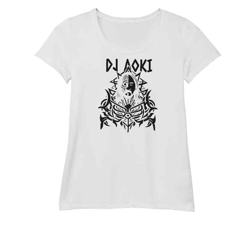 Dj Aoki Camiseta O-Neck - Blanco, S | | Historia Nuestra | Historia Nuestra