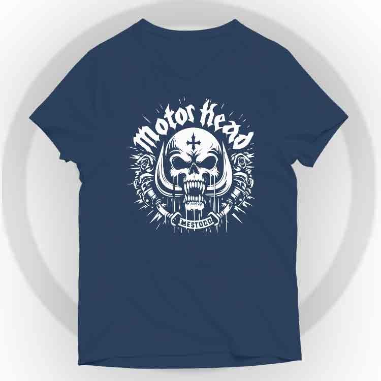 MotorHead Camiseta V-Neck - Azul marino, S | | Historia Nuestra | Historia Nuestra