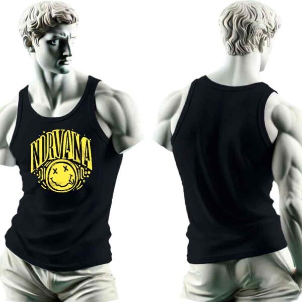 Camiseta Tirantes Hombre Nirvana, Camiseta Tirantes loca Nirvana, Camiseta Tirantes Moderna NirvanaCamisetas Historia Nuestra, Camiseta Tirantes Unisex Nirvana, Camiseta Tirantes urbana Nirvana, Nirvana Camiseta | Historia Nuestra
