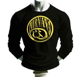 Camiseta Manga larga Hombre Nirvana, Camiseta Manga larga loca Nirvana, Camiseta Manga larga Moderna NirvanaCamisetas Historia Nuestra, Camiseta Manga larga Unisex Nirvana, Camiseta Manga larga urbana Nirvana, Nirvana Camiseta | Historia Nuestra