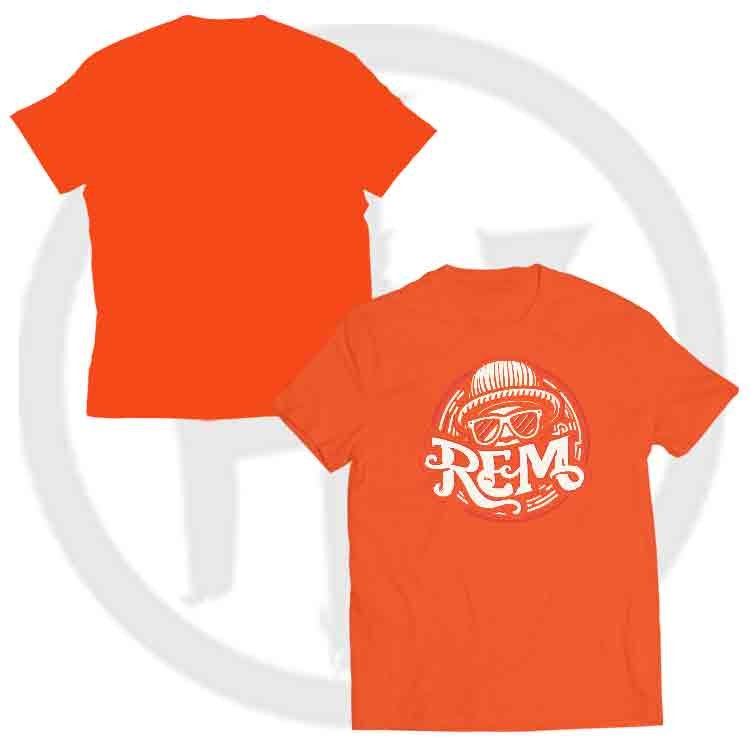 Rem Camiseta O-Neck - Naranja, S | | Historia Nuestra | Historia Nuestra