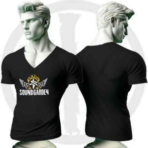 Camiseta cuello en V Hombre Sound Garden, Camiseta cuello en V loca Sound Garden, Camiseta cuello en V Moderna Sound GardenCamisetas Historia Nuestra, Camiseta cuello en V Unisex Sound Garden, Camiseta cuello en V urbana Sound Garden, Sound Garden Camiseta | Historia Nuestra
