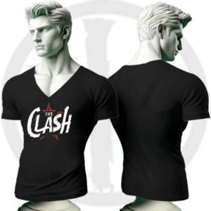 Camiseta cuello en V Hombre The Clash, Camiseta cuello en V loca The Clash, Camiseta cuello en V Moderna The ClashCamisetas Historia Nuestra, Camiseta cuello en V Unisex The Clash, Camiseta cuello en V urbana The Clash, The Clash Camiseta | Historia Nuestra