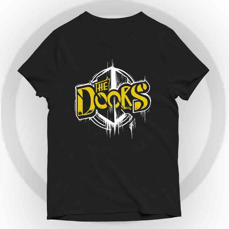 The Doors Camiseta V-Neck - Negro, S | | Historia Nuestra | Historia Nuestra