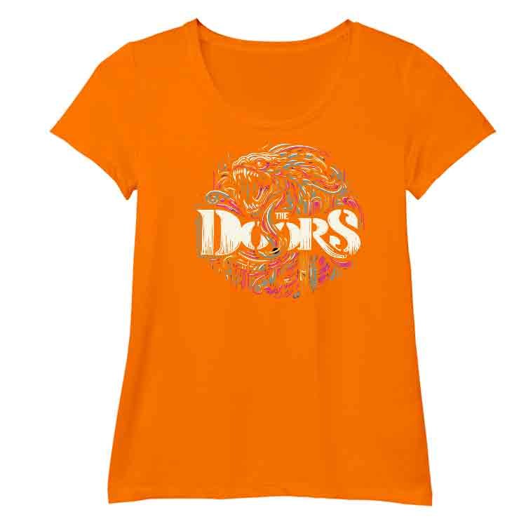 The Doors Camiseta O-Neck - Naranja, S | | Historia Nuestra | Historia Nuestra