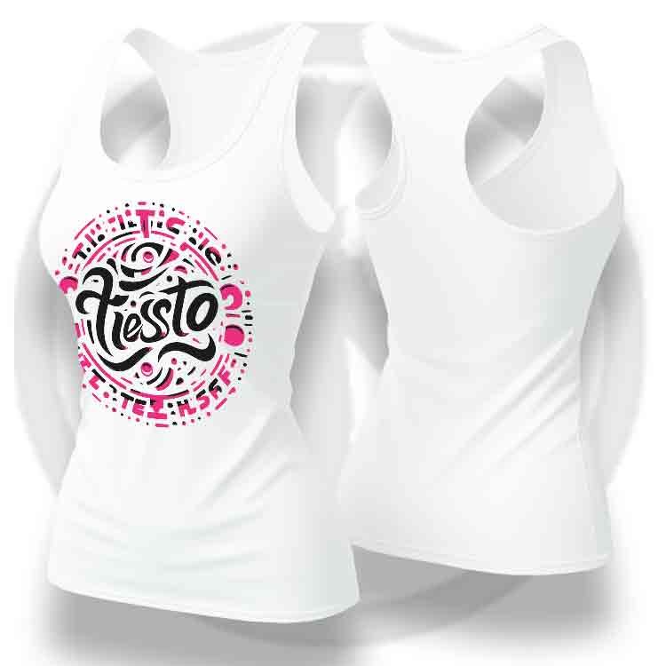 Tiesto Camiseta Tanktop - Blanco, S | | Historia Nuestra | Historia Nuestra