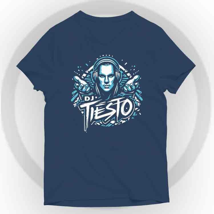 Tiesto Camiseta V-Neck - Azul marino, S | | Historia Nuestra | Historia Nuestra