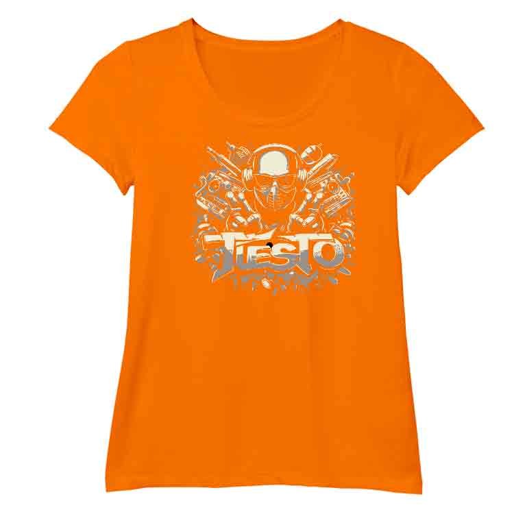 Tiesto Camiseta O-Neck - Naranja, S | | Historia Nuestra | Historia Nuestra