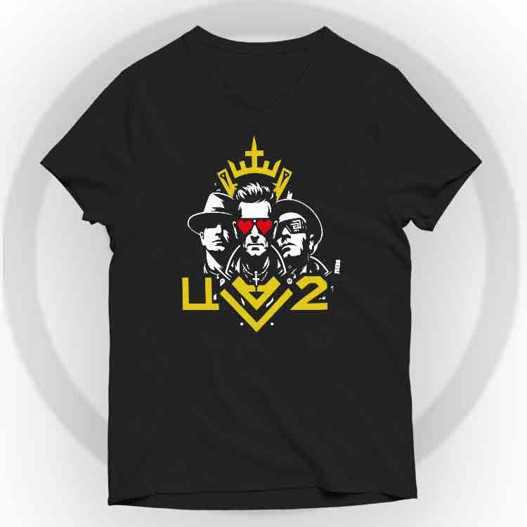 U2 Camiseta V-Neck - Negro, S | | Historia Nuestra | Historia Nuestra