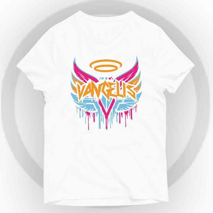 Vangelis Camiseta V-Neck - Blanco, S | | Historia Nuestra | Historia Nuestra