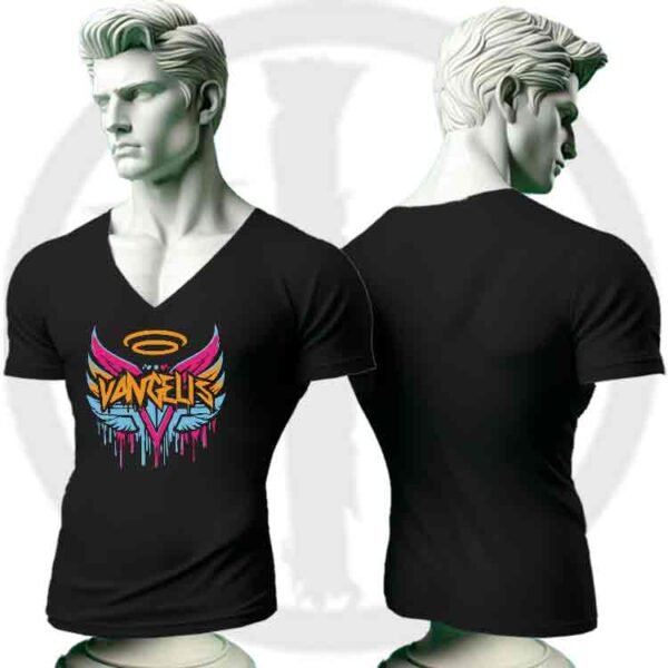 Camiseta cuello en V Hombre Vangelis, Camiseta cuello en V loca Vangelis, Camiseta cuello en V Moderna VangelisCamisetas Historia Nuestra, Camiseta cuello en V Unisex Vangelis, Camiseta cuello en V urbana Vangelis, Vangelis Camiseta | Historia Nuestra