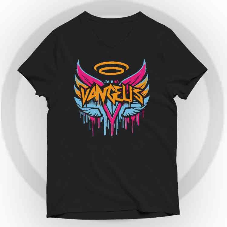 Vangelis Camiseta V-Neck - Negro, S | | Historia Nuestra | Historia Nuestra