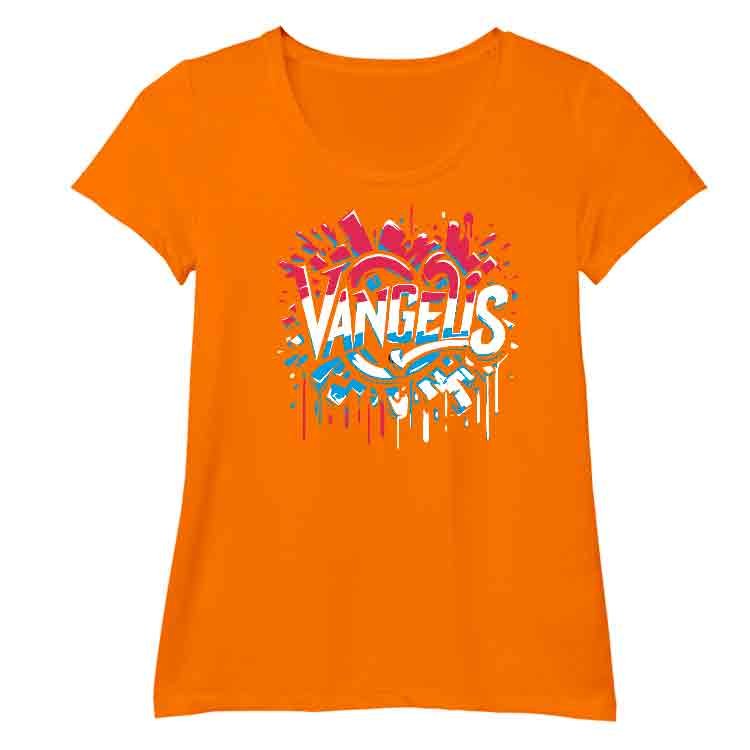 Vangelis Camiseta O-Neck - Naranja, S | | Historia Nuestra | Historia Nuestra