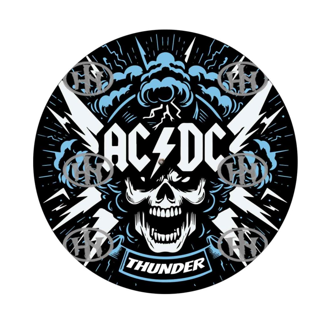 AC_DC-4 Slipmats personalizado para Djing