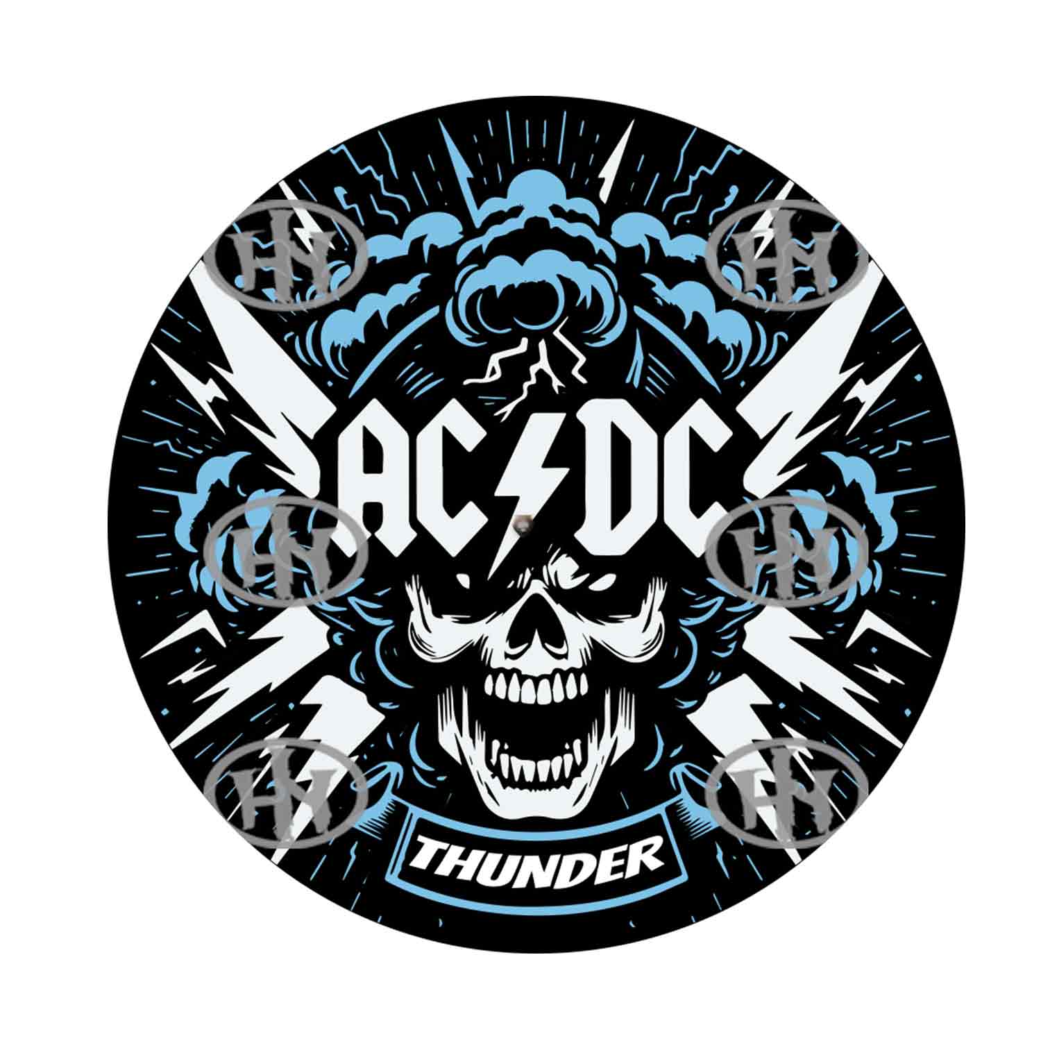 AC_DC-4 Slipmats personalizado para Djing: imagen 1