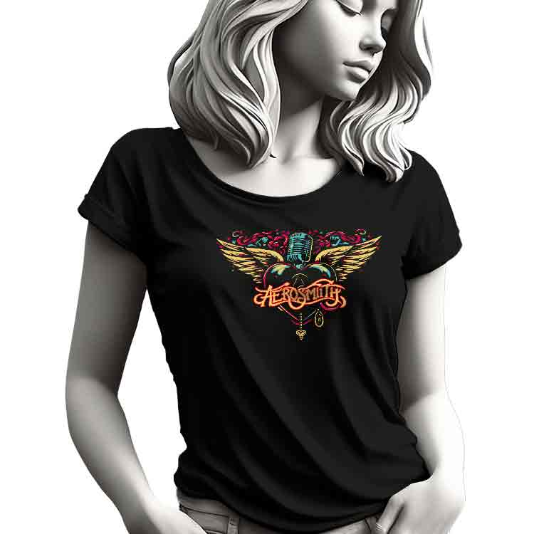 Aerosmith Camiseta O-Neck