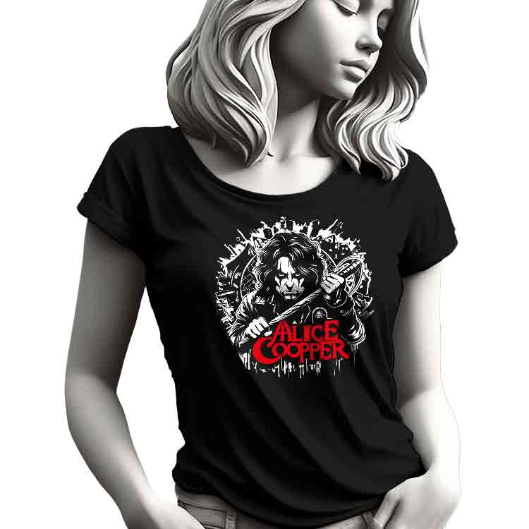 Alice Coopper  Camiseta O-Neck