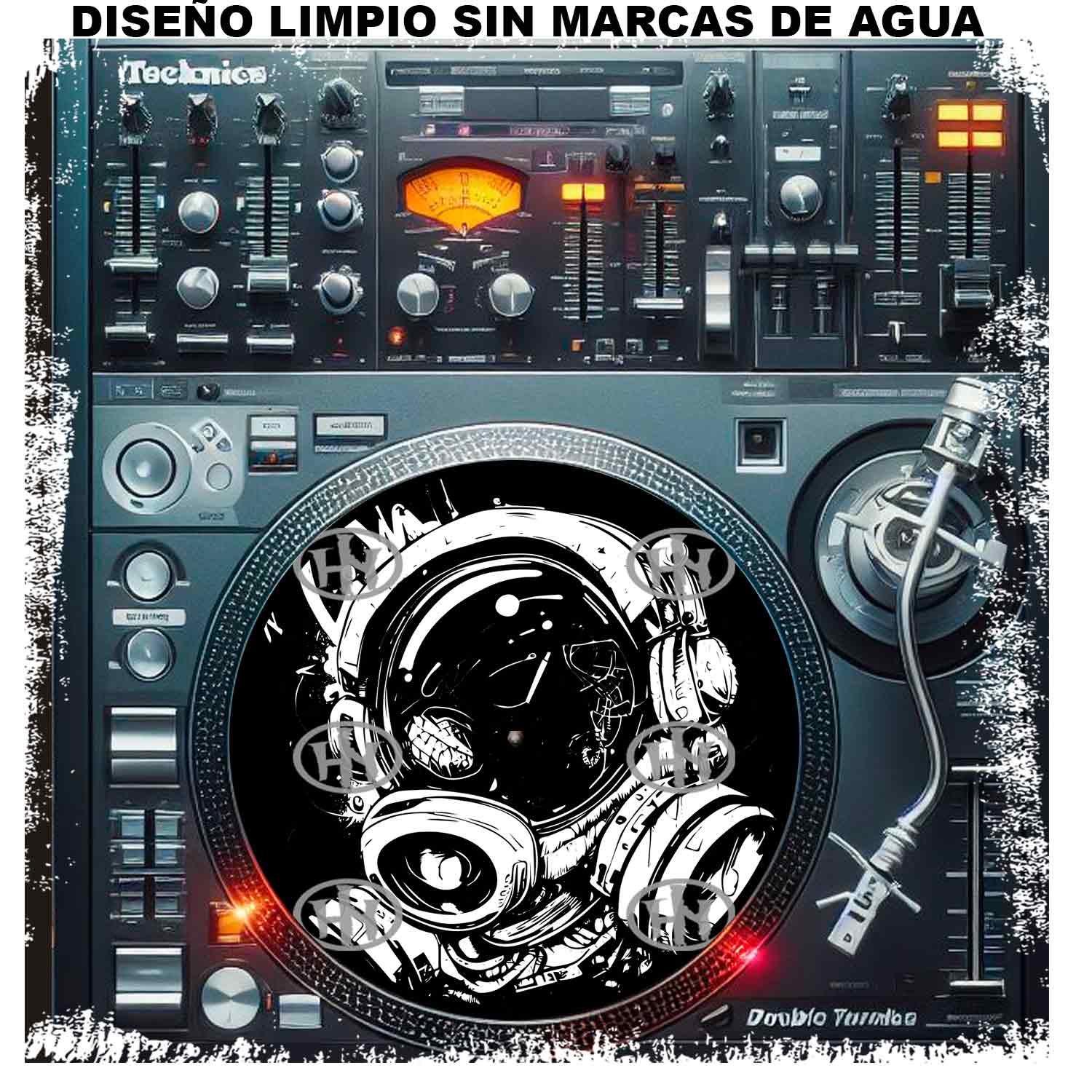 Astronauta-2 Slipmats personalizado para Djing: imagen 2
