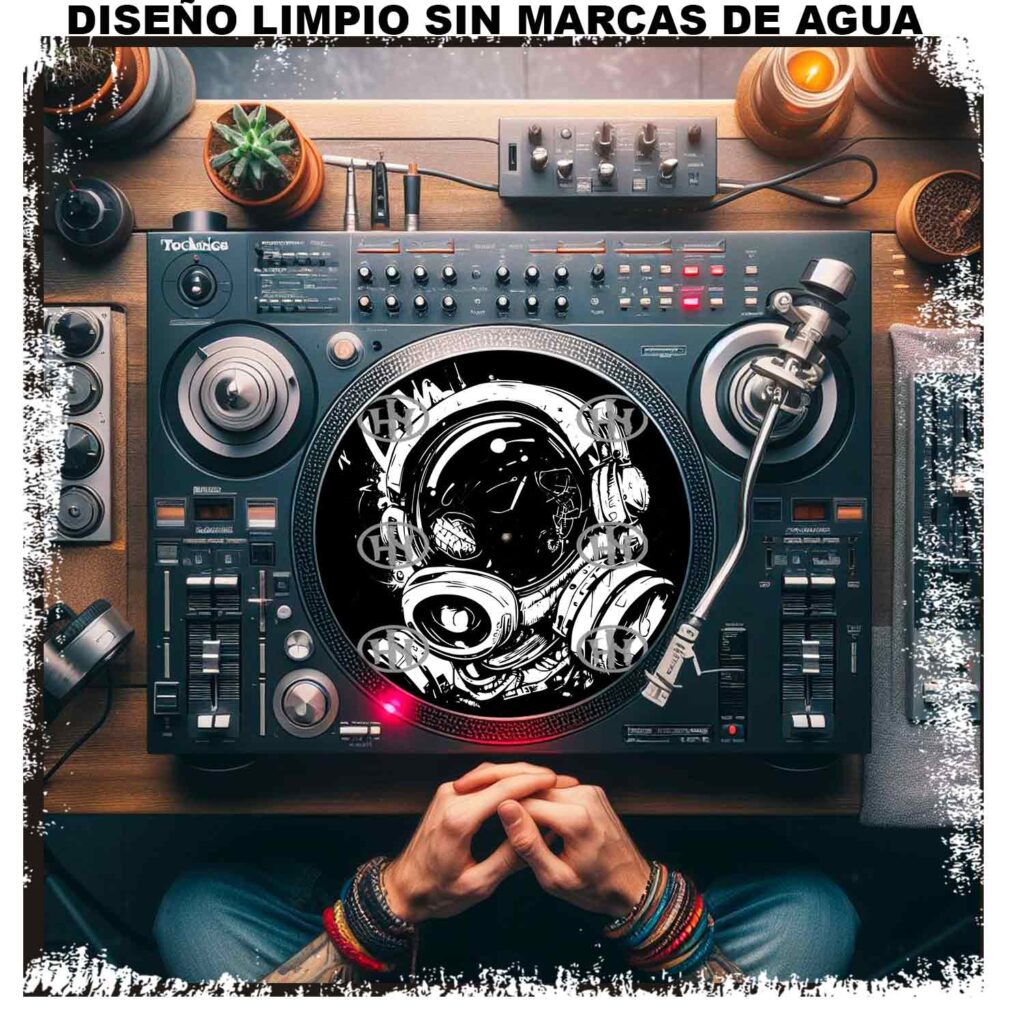 Astronauta-2 Slipmats personalizado para Djing