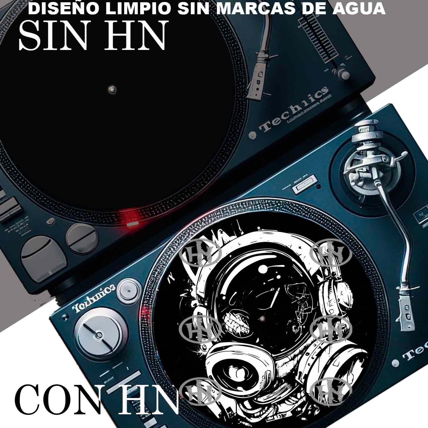 Astronauta-2 Slipmats personalizado para Djing: imagen 4