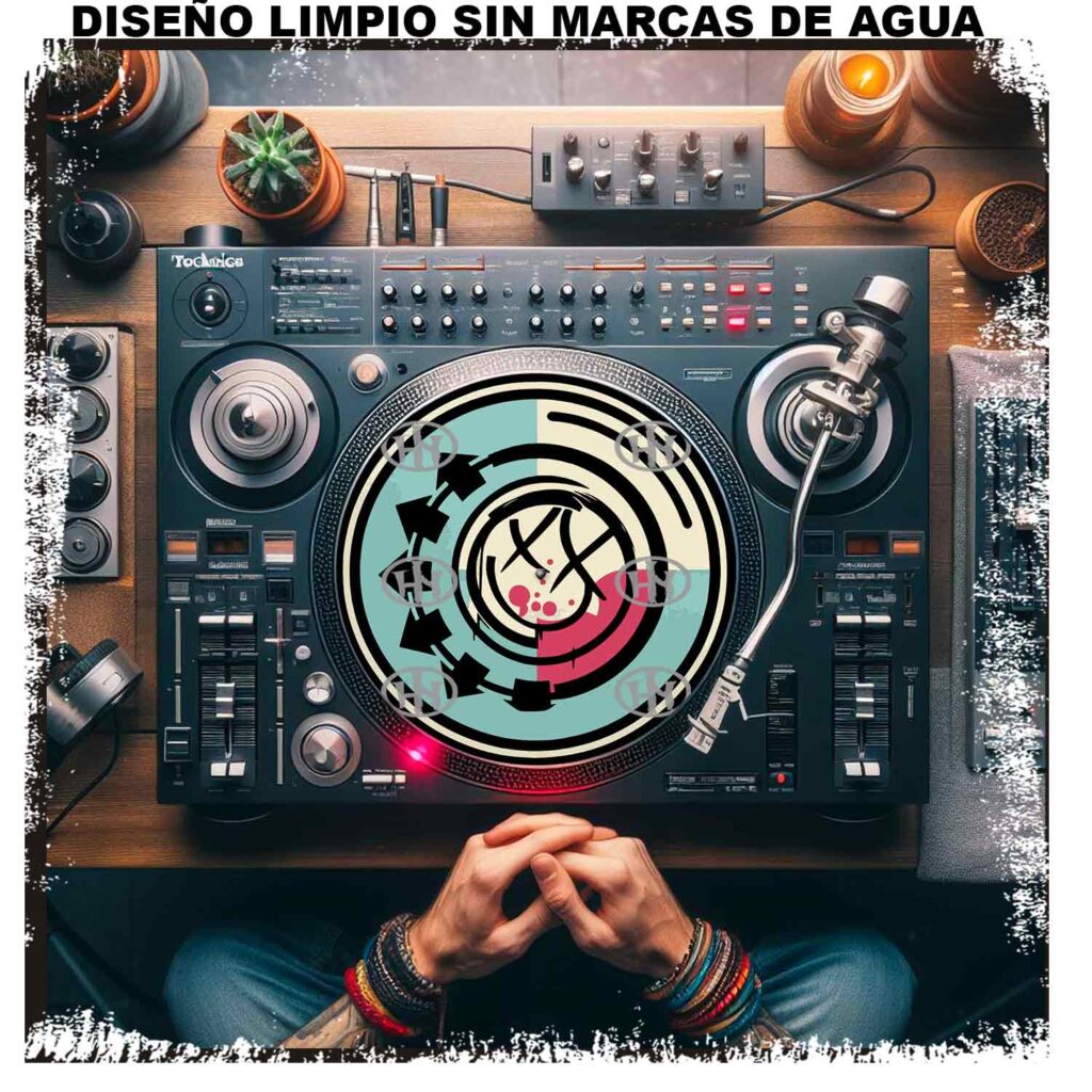 Blink-182-4 Slipmats personalizado para Djing