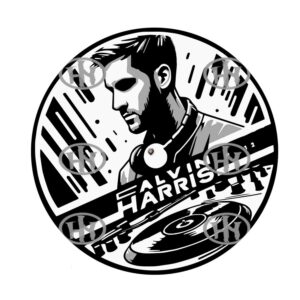Calvin Harris-3 Slipmats personalizado para Djing