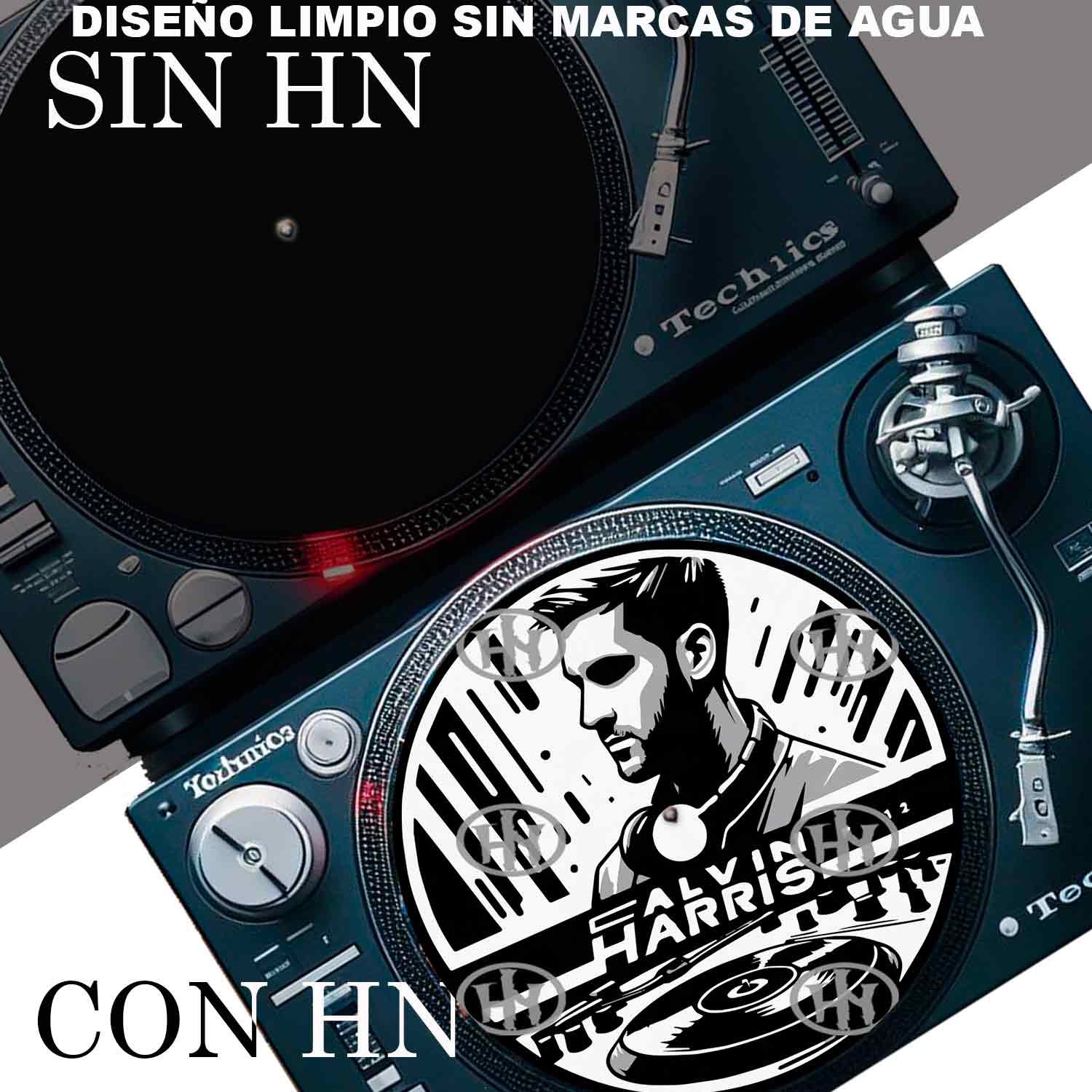 Calvin Harris-3 Slipmats personalizado para Djing: imagen 4