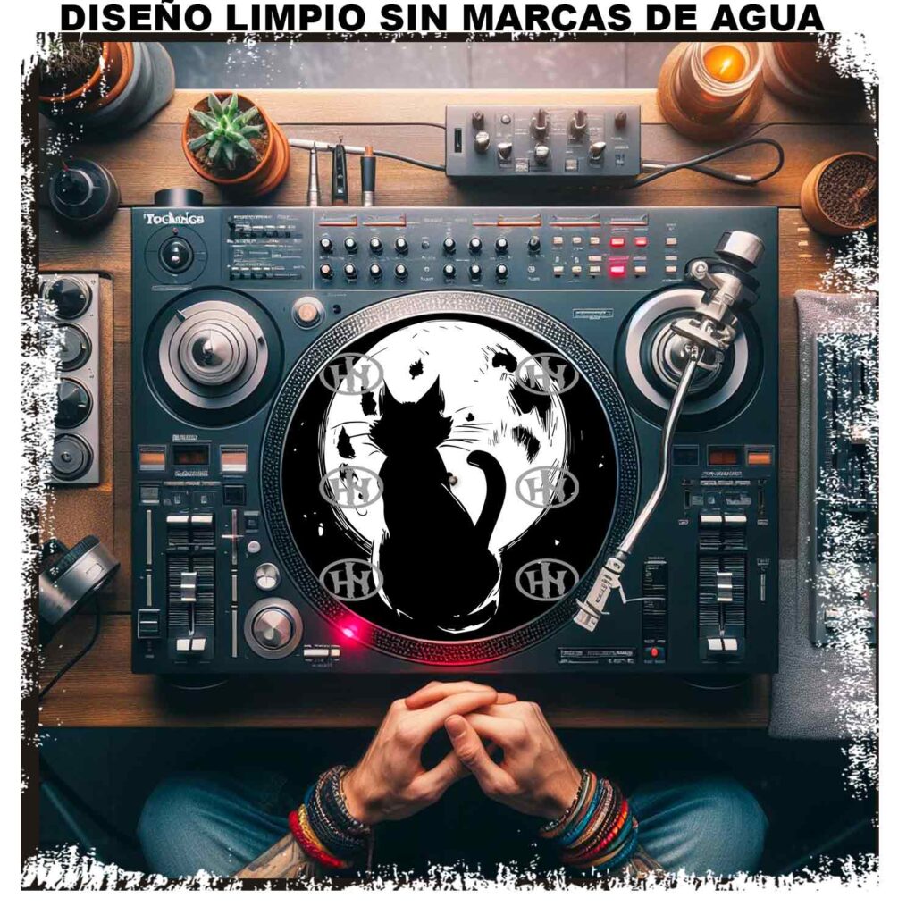 Cat Slipmats personalizado para Djing