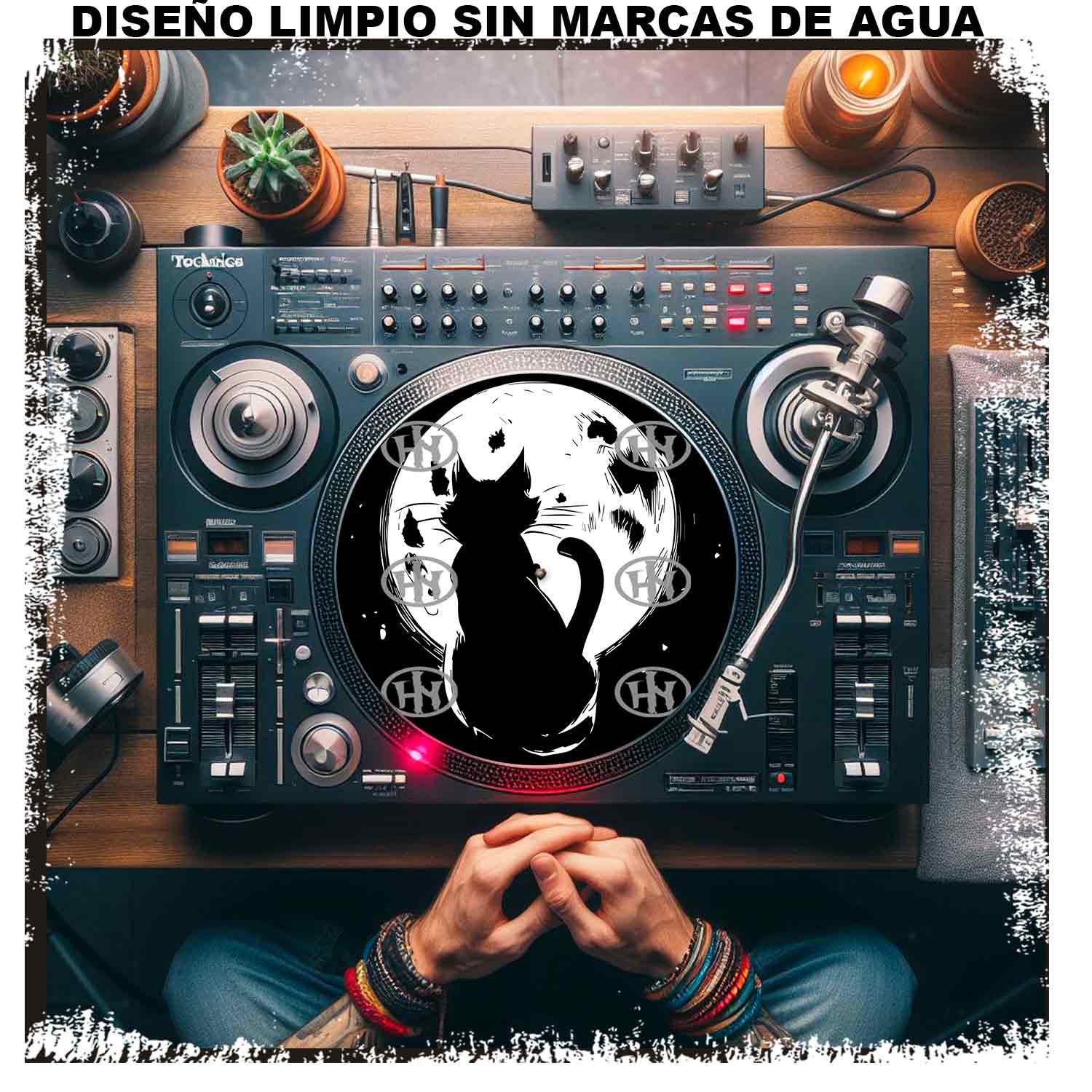 Cat Slipmats personalizado para Djing: imagen 3