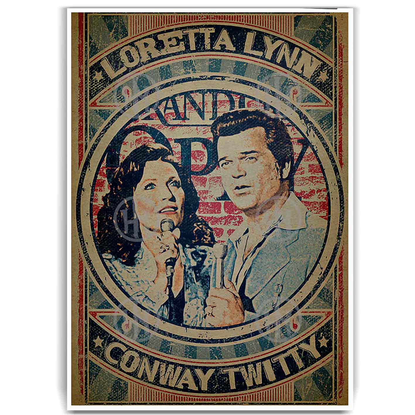 Conway Twitty & Loretta Lynn Póster: imagen 1