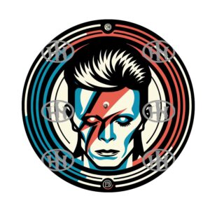 David Bowie Slipmats personalizado para Djing