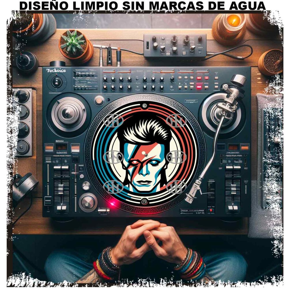 David Bowie Slipmats personalizado para Djing