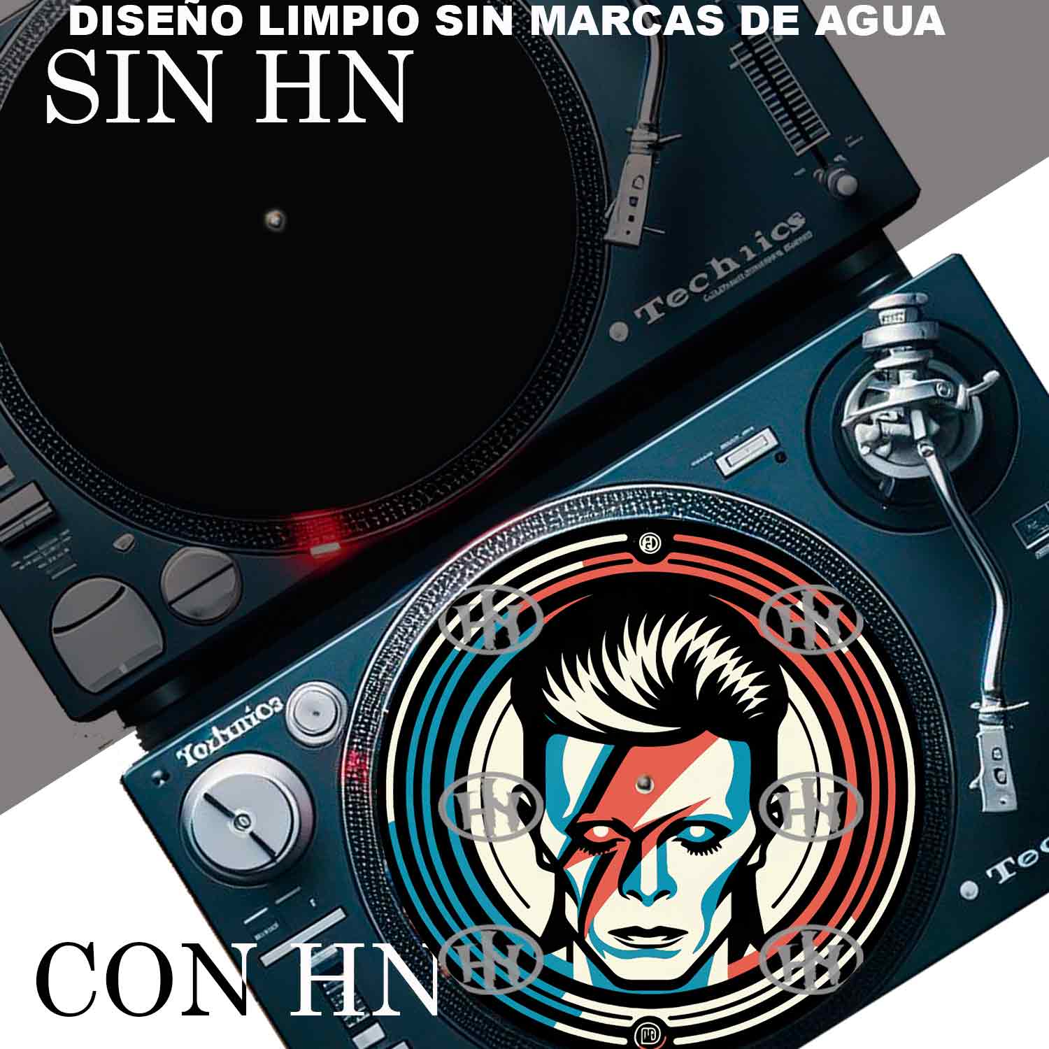 David Bowie Slipmats personalizado para Djing: imagen 4