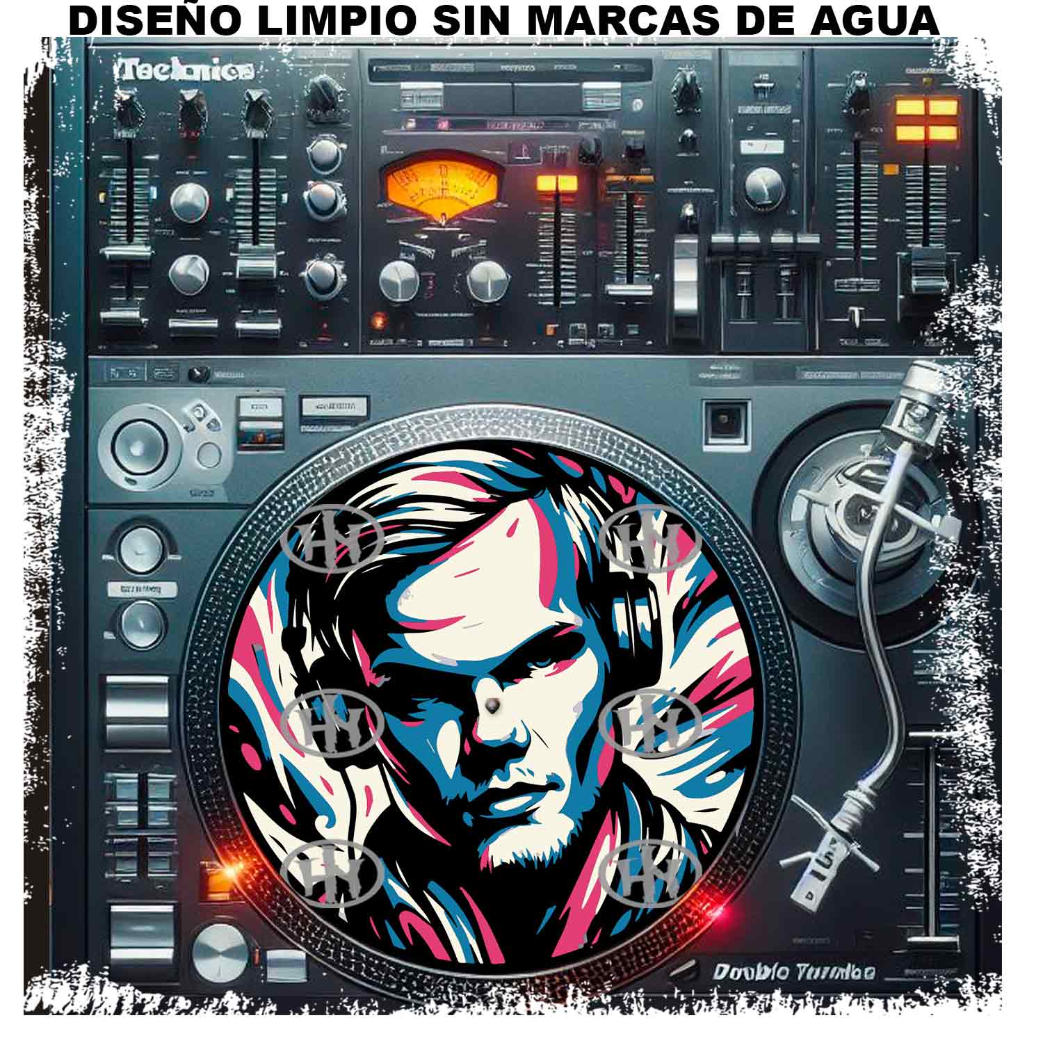 Dj Aivici-3 Slipmats personalizado para Djing: imagen 2